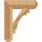 Ekena Millwork Merced Craftsman Rough Sawn Bracket, Western Red Cedar, 4"W x 16"D x 20"H BKT04X16X20MRC04RWR - alternate 2
